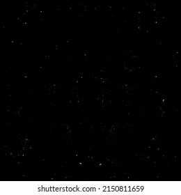 Black dirty dust grunge background for vintage design. Night sky vector ink texture.