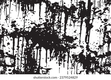 black dirty stained grungy texture on white background