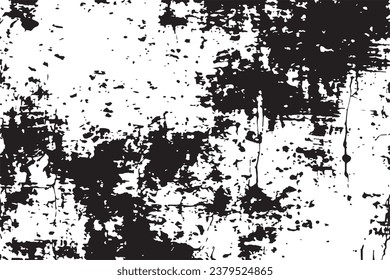 black dirty stained grungy texture on white background