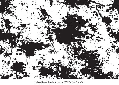 black dirty stained grungy texture on white background