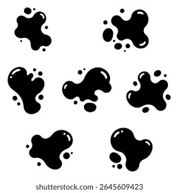 Brosses de détresse noires. Texture grunge. Éclabousser la Bannière. illustration vectorielle, EPS10