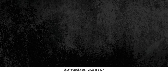 Vetor de textura de grunge angustiado preto com efeito vintage para sobreposição e uso de fundo

