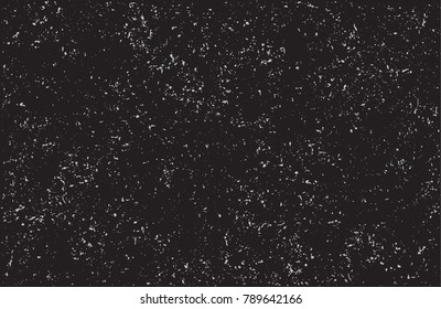 Black distressed grunge vector texture background. Textured template,urban scratched wallpaper. Retro vintage dirty effect with grain