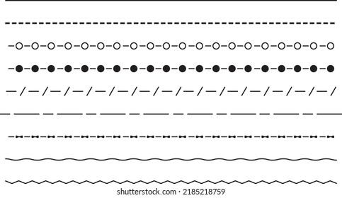 Black dividing lines on a white background