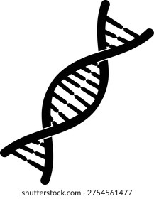 Black DNA double helix structure