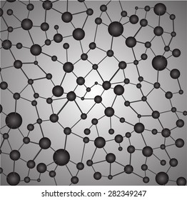 Black DNA symbol. icon. Vector illustration. info graphics. Abstract gene chain background.Can be used as medical,genetic,pharmaceutical, science industries.silver background