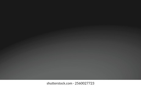 Black Doff smooth gradient background for backdrop or presentation