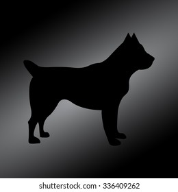 Black dog icon 