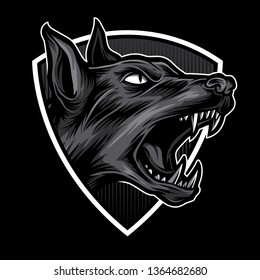 black dog logo