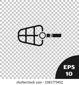 Black Dog muzzle icon isolated on transparent background.  Vector Illustration