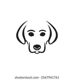 black dog silhouette on white background, dog logo, dog icon, pet vector, paws design animals, animals logo, cats symbol, doggy design, doggy vector, veterinary icons, animals vector for business.