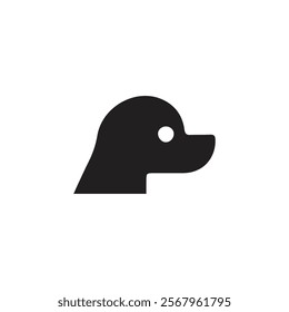 black dog silhouette on white background, dog logo, dog icon, pet vector, paws design animals, animals logo, cats symbol, doggy design, doggy vector, veterinary icons, animals vector for business.