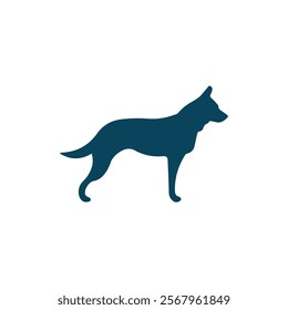 black dog silhouette on white background, dog logo, dog icon, pet vector, paws design animals, animals logo, cats symbol, doggy design, doggy vector, veterinary icons, animals vector for business.