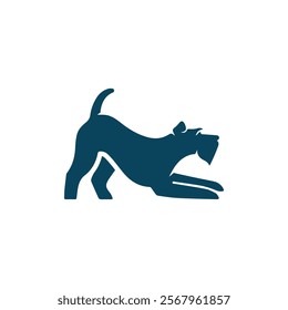 black dog silhouette on white background, dog logo, dog icon, pet vector, paws design animals, animals logo, cats symbol, doggy design, doggy vector, veterinary icons, animals vector for business.