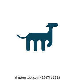 black dog silhouette on white background, dog logo, dog icon, pet vector, paws design animals, animals logo, cats symbol, doggy design, doggy vector, veterinary icons, animals vector for business.