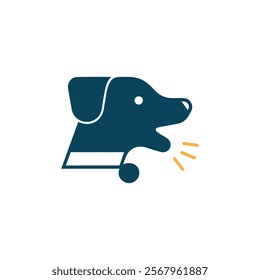 black dog silhouette on white background, dog logo, dog icon, pet vector, paws design animals, animals logo, cats symbol, doggy design, doggy vector, veterinary icons, animals vector for business.