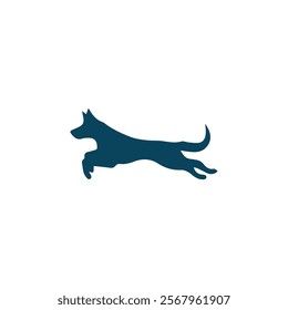 black dog silhouette on white background, dog logo, dog icon, pet vector, paws design animals, animals logo, cats symbol, doggy design, doggy vector, veterinary icons, animals vector for business.