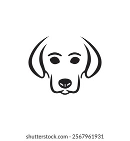 black dog silhouette on white background, dog logo, dog icon, pet vector, paws design animals, animals logo, cats symbol, doggy design, doggy vector, veterinary icons, animals vector for business.