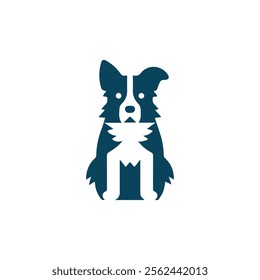 black dog silhouette, Vector silhouette of dog on white background, dog logo design vector, dog icon, pow icon vector, animals logo for any company and business. doggy symbol, doggy icon, doggy logo, 