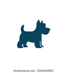 black dog silhouette, Vector silhouette of dog on white background, dog logo design vector, dog icon, pow icon vector, animals logo for any company and business. doggy symbol, doggy icon, doggy logo, 