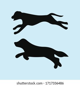 Pos-10 de diseño vectorial de perro negro