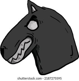 black dog vector design, perfect for kid's book