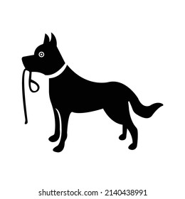 Black Dog  Vector Logo Template Design 