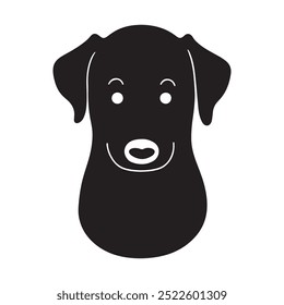 Black Dog Vector Silhouette Art 