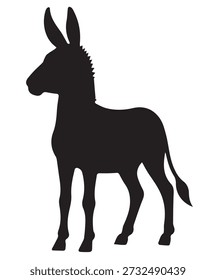 Black Donkey Logo Template Vector Illustration art