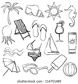 black doodle beach images