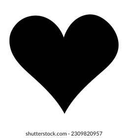 Black doodle heart. Scribble love sign icon. Template for t-shirt, card, invitation. 