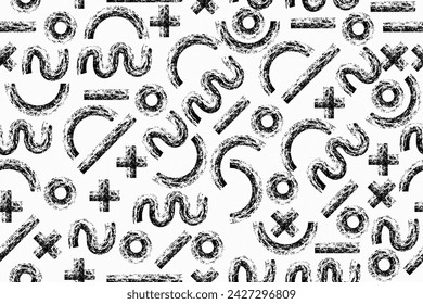 black doodle pattern, minimalist background design, childish, trendy design, wrapping, wall paper, fabric, etc.
