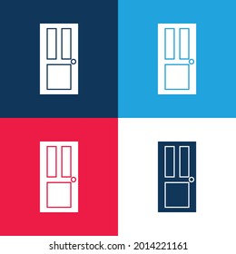 Minimaler Symbolsatz für Schwarz-Tor-Blau und Rot