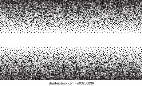 black dot background on white