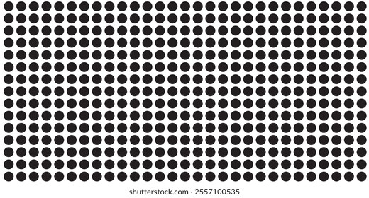 Black dot doodle seamless pattern creative circle trendy minimalist retro style geomatric art children on white background transparent texture for textile fabric paper print modern party polka shape