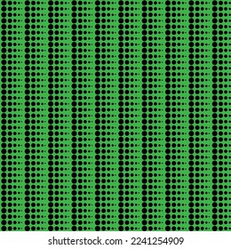 punto negro y fondo verde