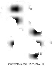Black Dot Italy Map Europe Country