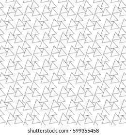 black dot line triangle pattern background vector illustration image