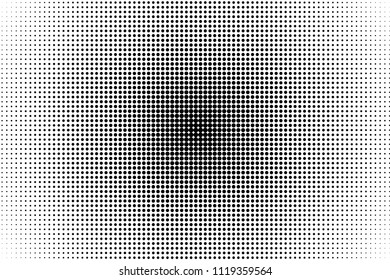 Black dot lines pattern. Halftone background. Futuristic panel. The backgrounds to create a modern backdrops, posters, banners in the style of pop art style. Vector illustration