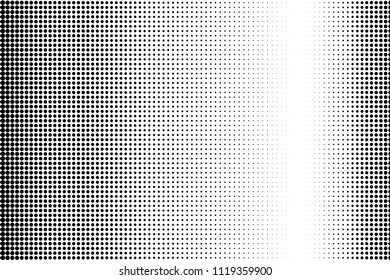 Black dot lines pattern. Halftone background. Futuristic panel. The backgrounds to create a modern backdrops, posters, banners in the style of pop art style. Vector illustration