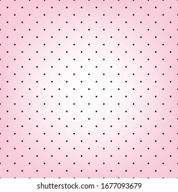 black dot on pink background.seamless pattern.