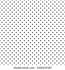 Black dot on white background seamless pattern vector illustration