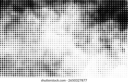 black dot pattern inspired by partical movement textures, vector illustration on a white background — ideal for use as a background design