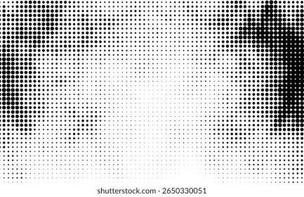black dot pattern inspired by partical movement textures, vector illustration on a white background — ideal for use as a background design