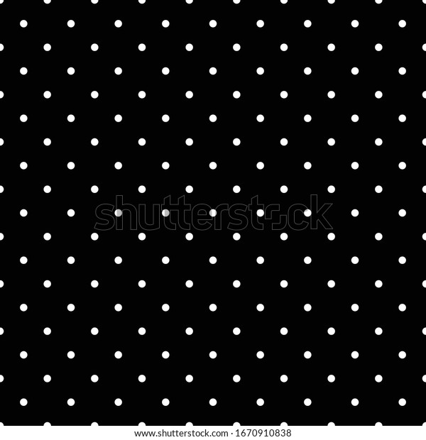 Black Dot Pattern Vector Backgroundseamless White Stock Vector (Royalty ...