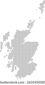 Black Dot Scotland Map Europe Country