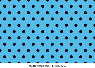 punto negro sin fisuras con fondo azul, ilustración abstracta para su diseño empresarial, web, páginas de inicio, anuncios, afiche, banner, patrón de pantalones.