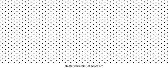 Black Dot Stars pattern background. Vintage abstract background modern print flat illustration