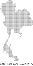 Black Dot Tailandia Mapa Country asiático