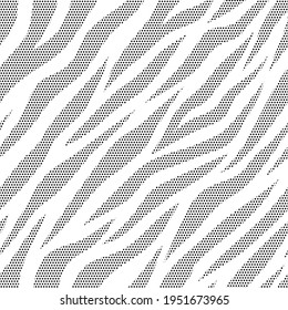 Black dot tiger pattern background illustration